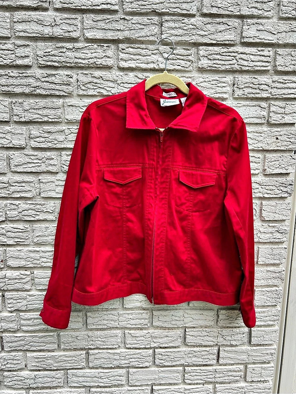 Vintage Utility Jacket Red Size Large Like New
